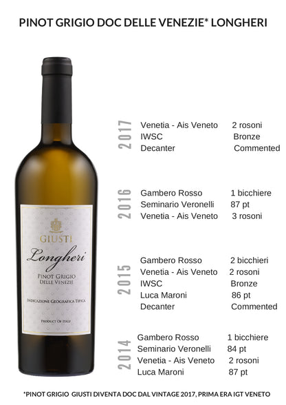 Wine Box - Pinot Grigio delle Venezie "Longheri" D.O.C. (6 Bottles) - MyA.Zone